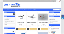 Desktop Screenshot of luchtvaartwebshop.nl