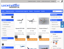 Tablet Screenshot of luchtvaartwebshop.nl